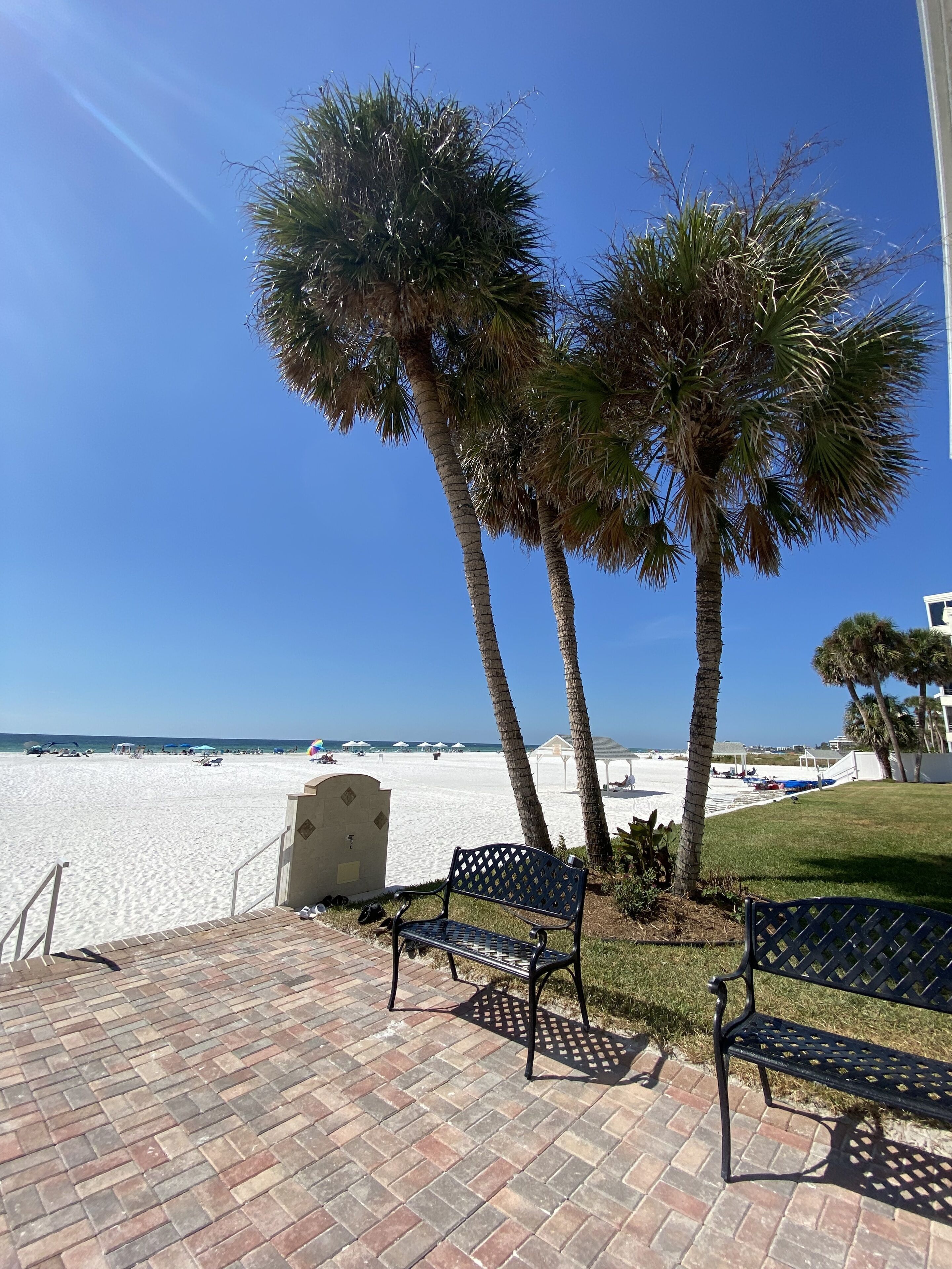 Beautiful entrance to your private beach