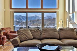 Smart TV, fireplace, video games, DVD player