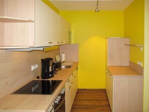 Fridge, microwave, dishwasher, toaster
