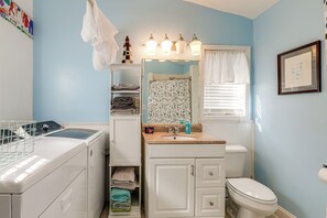 Free toiletries, towels