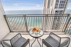 Penthouse Cao cấp, 4 phòng ngủ, không hút thuốc, quang cảnh biển | Quang cảnh ban công