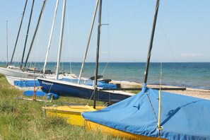 Beach nearby, sun-loungers - Landidyll on the Baltic Sea - accessible vacation apartment (Heringsdorf)