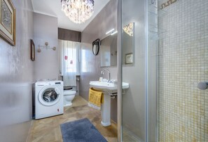 Shower, hair dryer, bidet