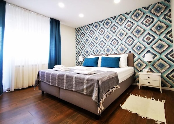 1 bedroom, iron/ironing board, free WiFi, bed sheets