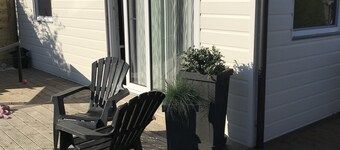 Modern, bright vacation home with lots of sun and its own jetty