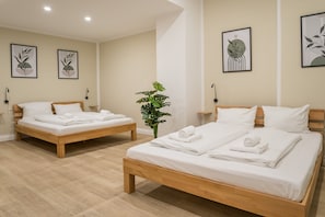 2 habitaciones, tabla de planchar con plancha, wifi y ropa de cama
