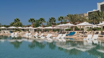 Indoor pool, seasonal outdoor pool, sun loungers
