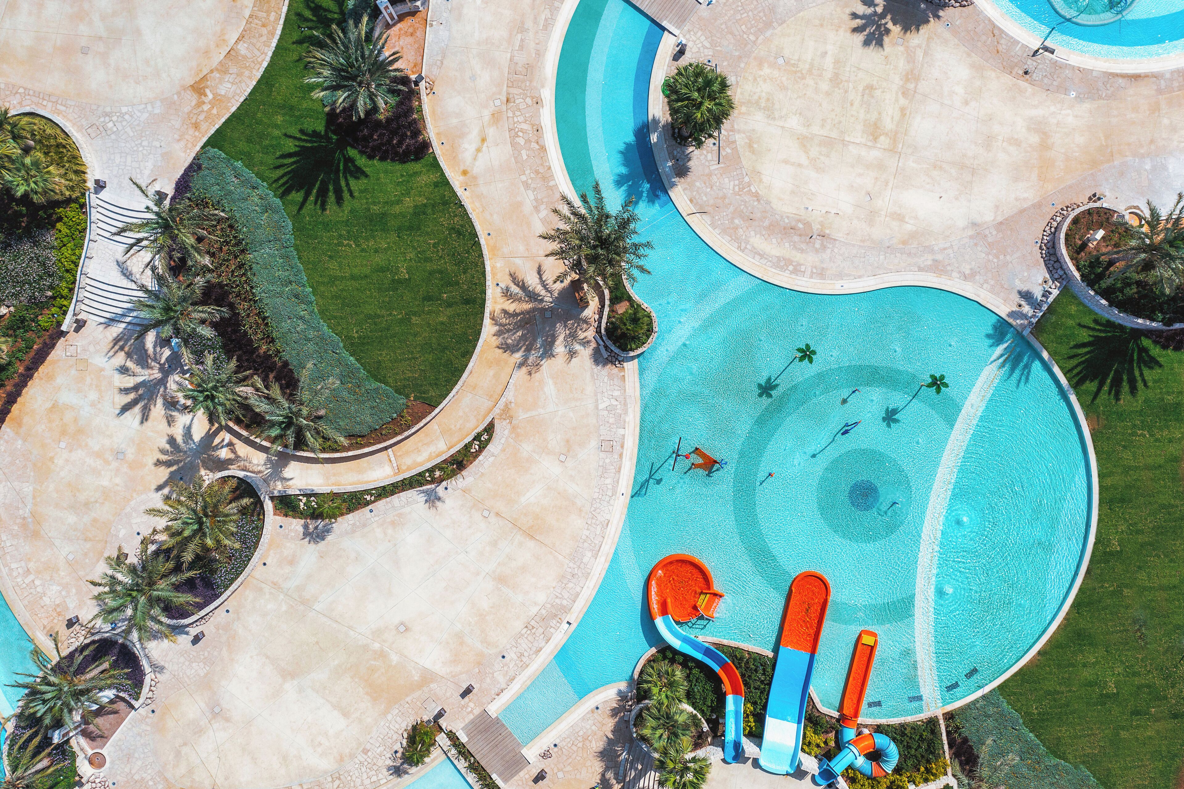 Indoor pool, outdoor pool, open 9:00 AM to 6:30 PM, cabanas (surcharge)
