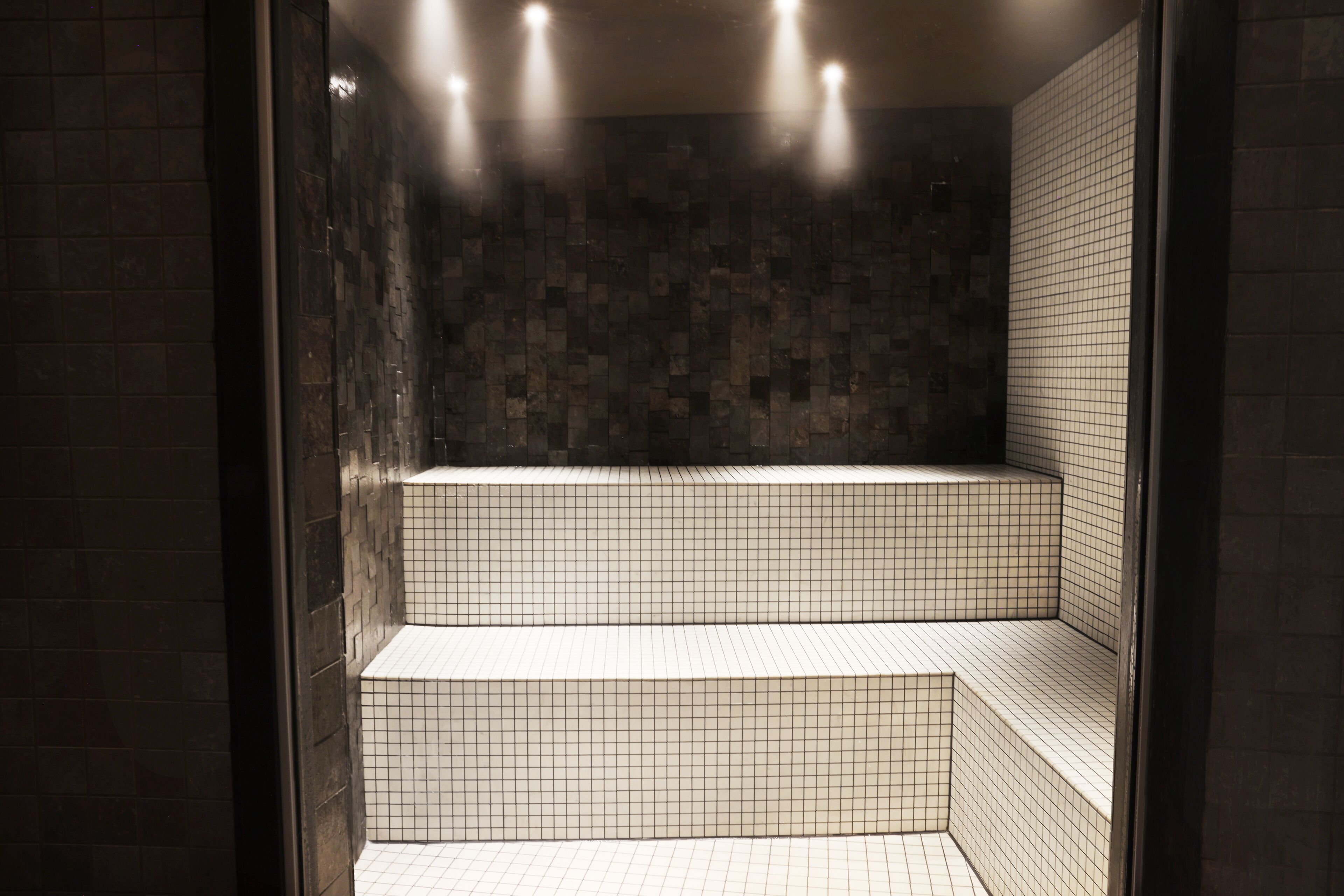 sauna, steam room