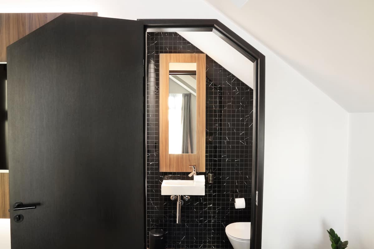 superior suite | bathroom | shower, rainfall showerhead, free toiletries, hair dryer
