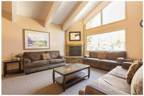 TV connectée, cheminée, jeux vidéo, lecteur de DVD