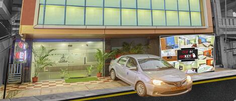 Façade de l’hébergement