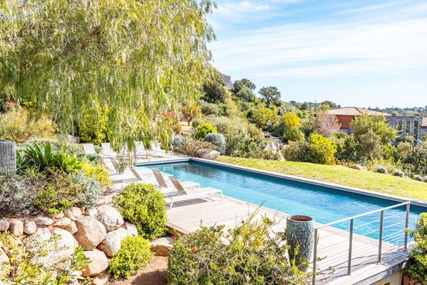 A heated pool
