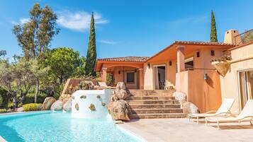 A heated pool