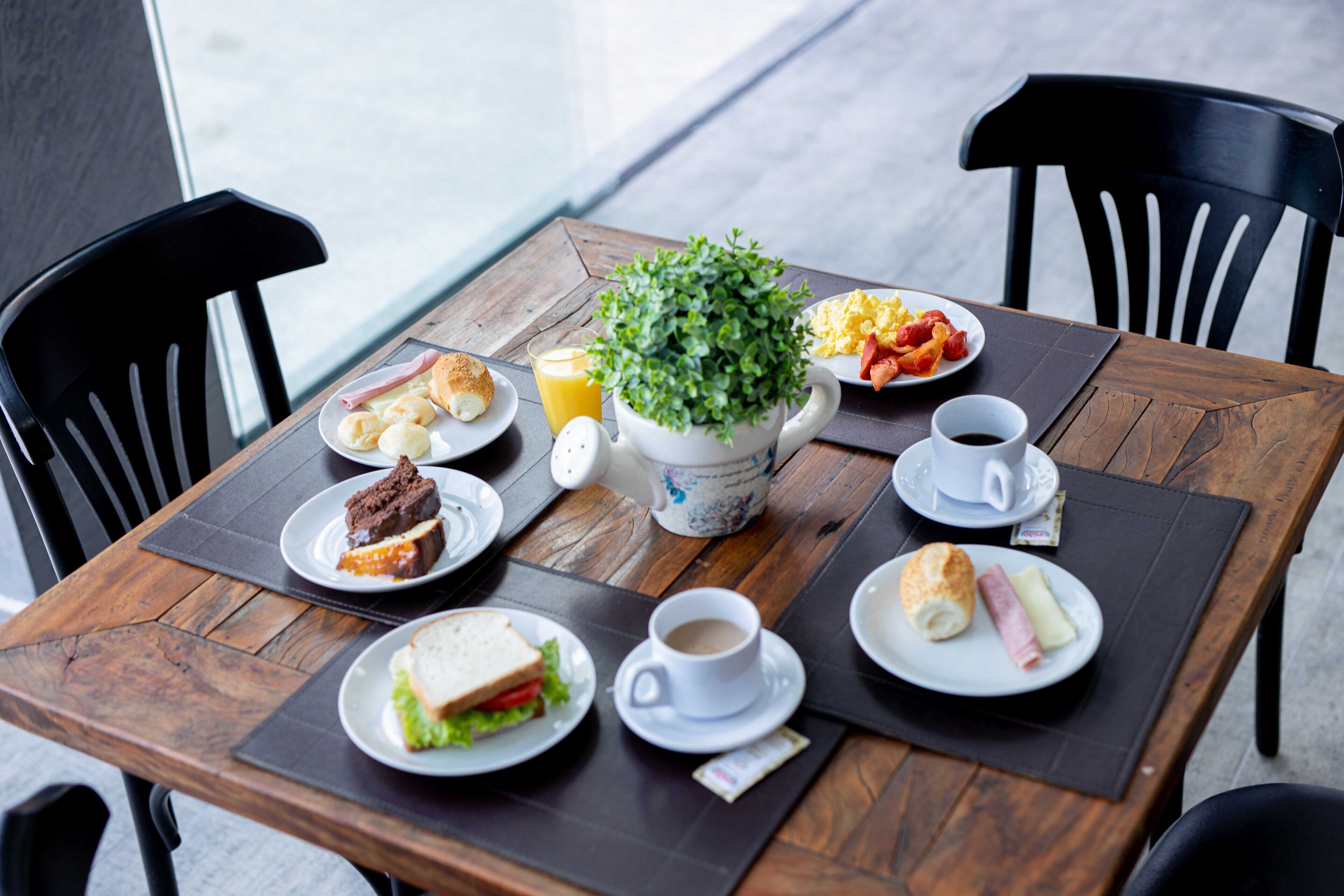 Free daily self-service breakfast 