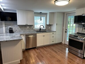 Fridge, microwave, oven, stovetop - Niantic Beach House! Sleeps 8, walk to Crescent Beach!. (niantic)