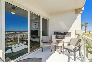 Terrace/patio - 2B Gulf Front Condo with Heated Pool! (Pensacola Beach)