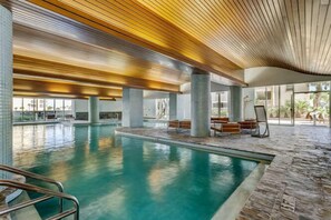 Indoor pool, a heated pool