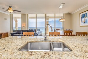 Interior - BC-1602 Beach Club 3B Gulf Front w/Dly Beach Chair Set! (Pensacola Beach)