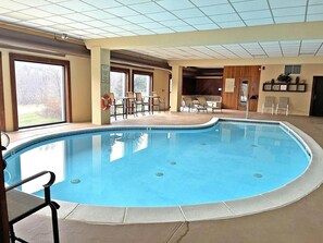 Indoor pool, a heated pool
