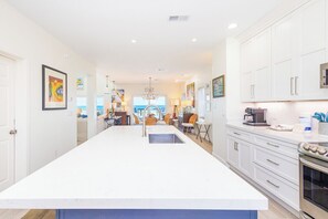 Microwave, dishwasher, coffee/tea maker, toaster