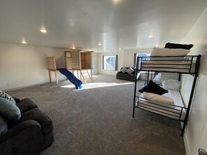 8 bedrooms, iron/ironing board, travel cot, WiFi