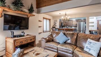 Télévision, cheminée