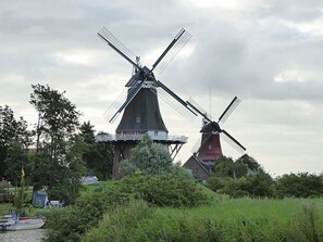 Unclassified image, 3 of 39, button - Riedhaus am Siel - 100sqm vacation home for 6 pers. + dog with fireplace, heat cabin & (Krummhörn)
