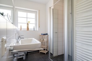 Shower, hair dryer