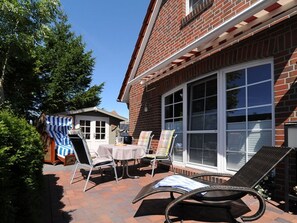 Outdoor dining - Ferijentied - Kinderfreundliches Ferienhaus in Zentraler Lage (Krummhörn)