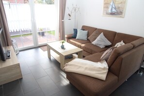 TV, DVD player, stereo - Friesenrose - Cozy vacation apartment near the twin mills (Krummhörn)