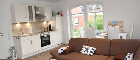 TV, DVD player, stereo