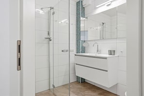 Shower, hair dryer
