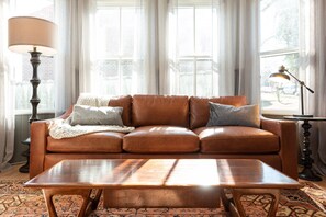 Smart TV, fireplace - Blacksmith Apartment | Lux Extended Stay in Belmont (Charlottesville)