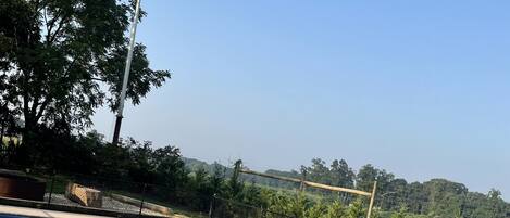 Piscine extérieure, piscine chauffée