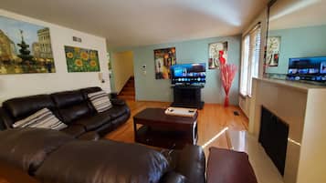 TV connectée, cheminée