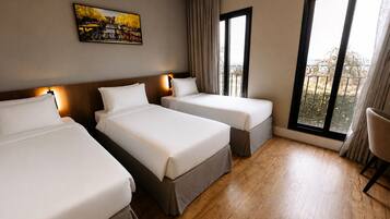 Superior Room, 3 Single Beds | In-room safe, desk, free WiFi, bed sheets