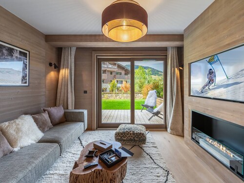 Appartement à Megève avec espace bien-être, piscine, sauna et salle de sport