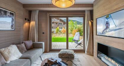 Appartement à Megève avec espace bien-être, piscine, sauna et salle de sport
