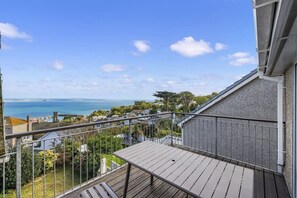Terrace/patio - Large House with Panoramic Sea Views & Parking (Newlyn)