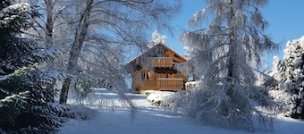 Chalet de charme avec grand terrain à proximité de PlombiÚres-les-Bains