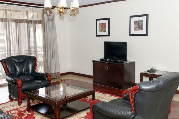 Living area - Laburnam Courts Four Bedroom Apartments (Kampala)