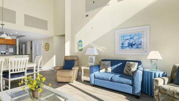 Televisión y chimenea