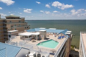 Pool - Spacious 3 Bedroom Bayside Condo in Sunset Beach with Outdoor Pool! (Ocean City)