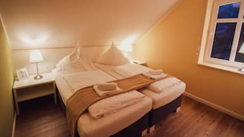 2 slaapkamers, een strijkplank/strijkijzer, wifi, beddengoed