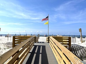 On the beach