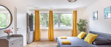 Iron/ironing board, WiFi, bed sheets