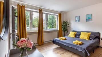 Iron/ironing board, WiFi, bed sheets