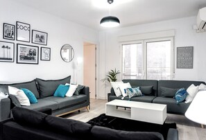 Smart-tv en een open haard