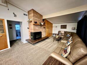 Smart TV, fireplace, video games